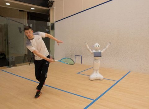 ‘World first for squash coaching’ as researchers develop robot instructor