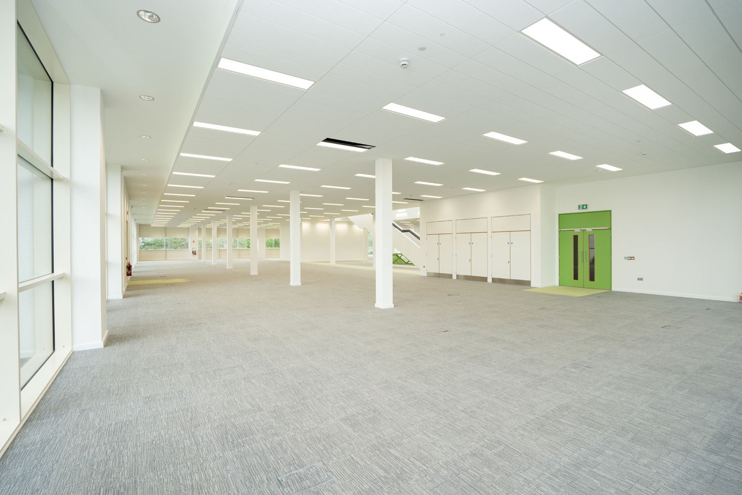 Car parking for 150 cars with EV charging terminals and cycle parking onsite